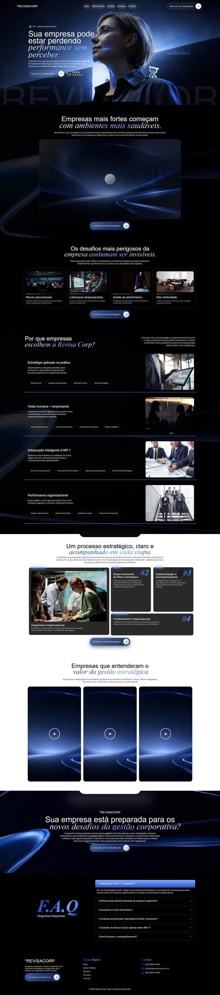 Landing page Revisacorp
