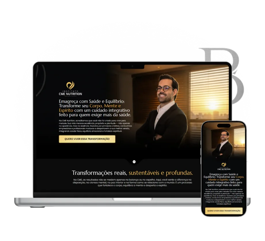Apresentação visual do serviço de Landing Pages